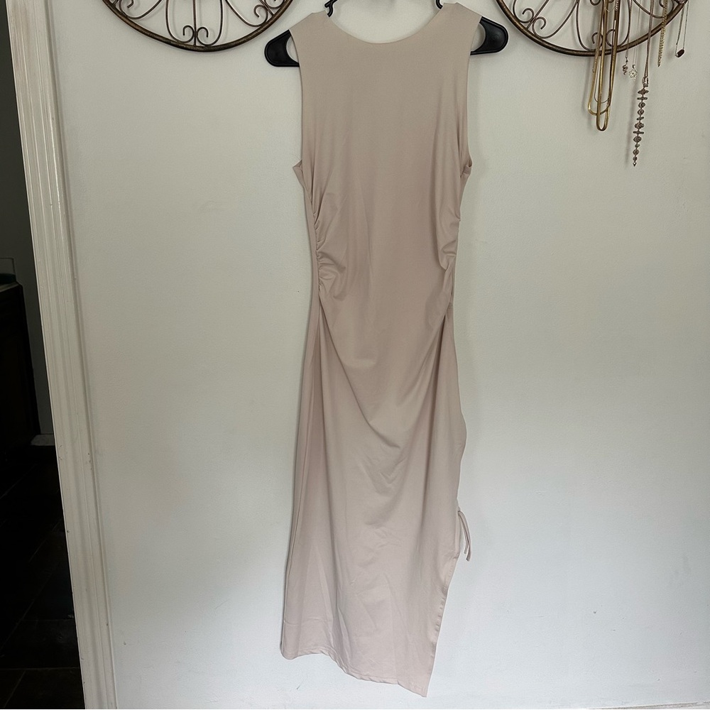 SHEIN Cream Midi Dress